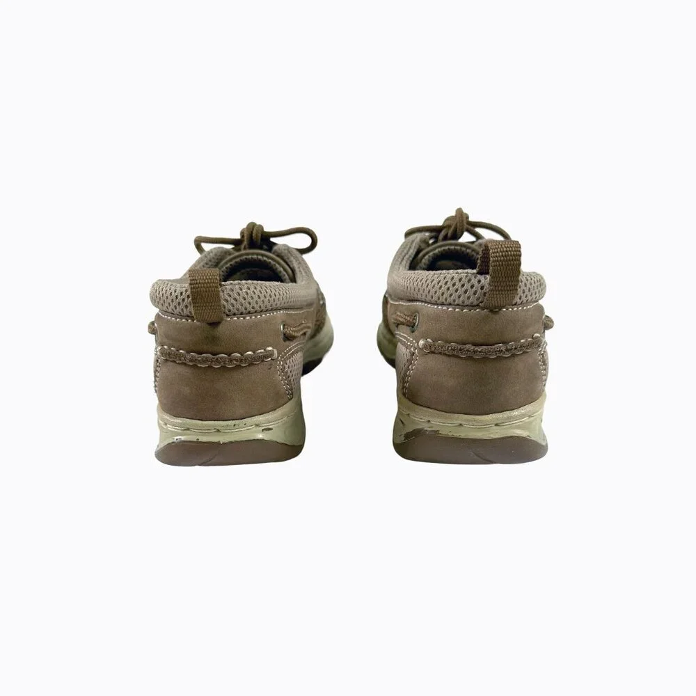 Rugged Shark Leather Boat Shoe 9 Suede Tan Tournament Series Ortholite Nautical